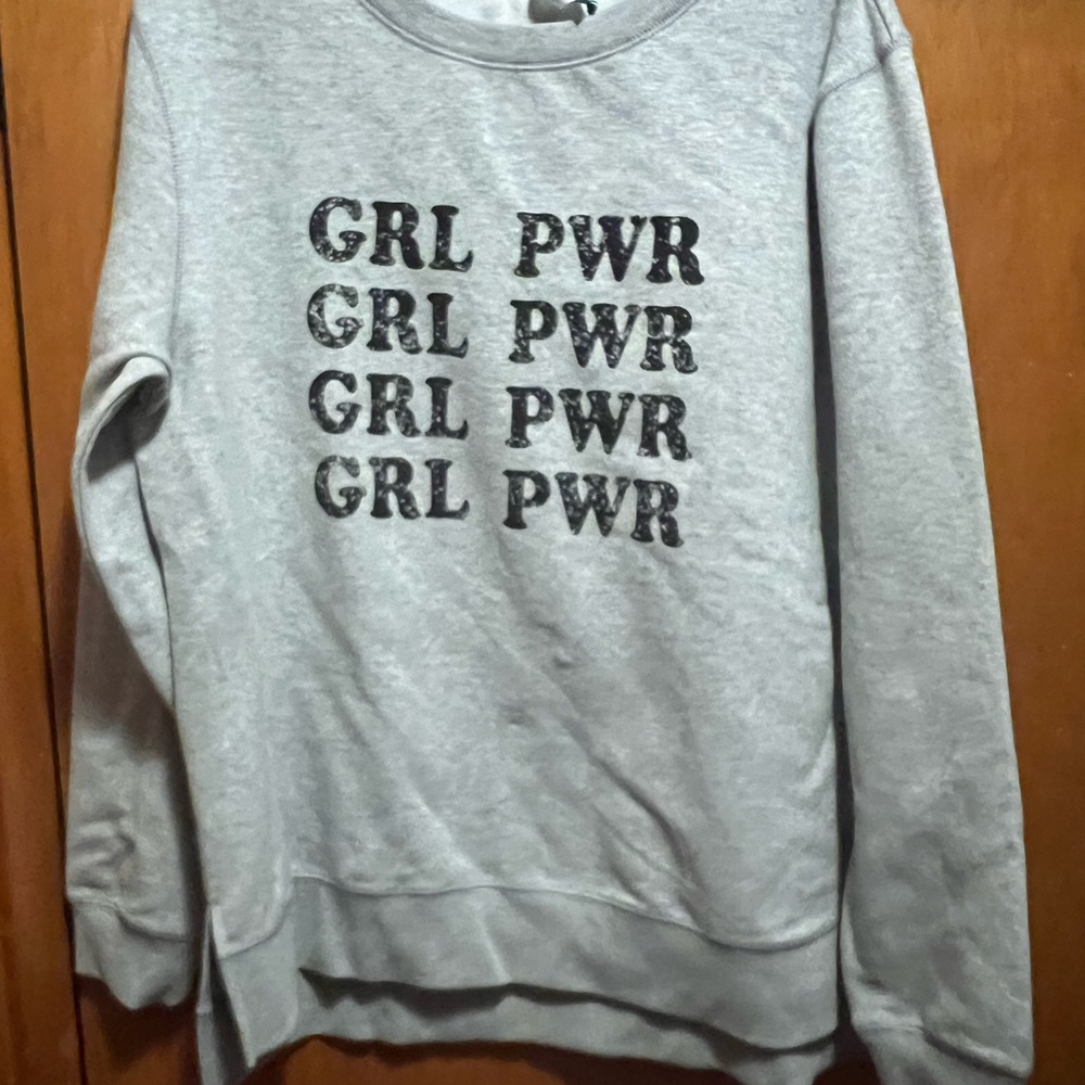 GreenTea Gray GRL PWR Sweatshirt